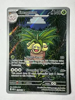 Pokemon TCG Exeggutor 135/132 Me01: Mega Evolution Illustration Rare Holo - Image 1