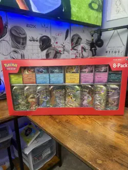 Pokemon Prismatic Evolutions Costco 8-Pack Mini Tins (Set of 8) - New - Image 1