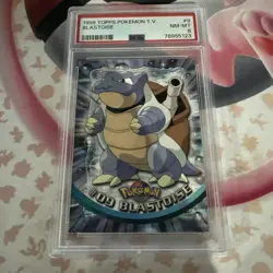 1999 TOPPS POKEMON TV #9 BLASTOISE PSA 8 - Image 1