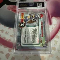 1999 TOPPS POKEMON TV #9 BLASTOISE PSA 8 - Image 2