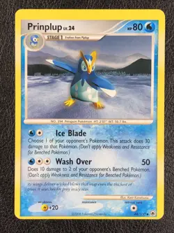 Miscut - Prinplup 44/100 - Error Misprint - Pokemon TCG - Majestic Dawn - Image 2