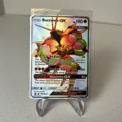 Pokemon Buzzwole GX Shiny Holo Rare Holo Hidden Fates: Shiny Vault SV68/SV94 NM - Image 1