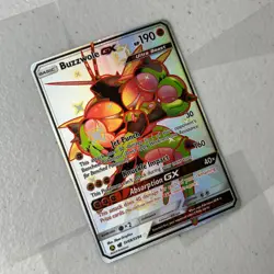 Pokemon Buzzwole GX Shiny Holo Rare Holo Hidden Fates: Shiny Vault SV68/SV94 NM - Image 2