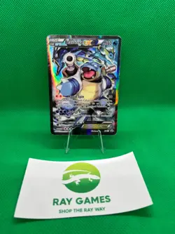 Pokemon TCG Blastoise EX XY122 Generations Black Star Promo Full Art DMG - Image 1