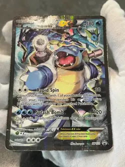 Pokemon TCG Blastoise EX XY122 Generations Black Star Promo Full Art DMG - Image 3