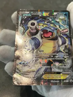 Pokemon TCG Blastoise EX XY122 Generations Black Star Promo Full Art DMG - Image 5