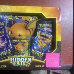 Pokemon TCG Hidden Fates Raichu GX Collection Box New Factory Sealed B 728192512490 - Image 3
