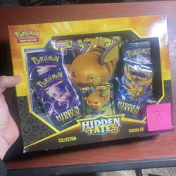 Pokemon TCG Hidden Fates Raichu GX Collection Box New Factory Sealed B 728192512490 - Image 4