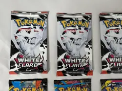 HEAVY! Lot Of 8! Pokemon TCG Mega Evolutions + White Flare Booster Pack Sealed! - Image 2