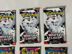 HEAVY! Lot Of 8! Pokemon TCG Mega Evolutions + White Flare Booster Pack Sealed! - Image 3