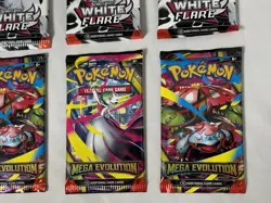 HEAVY! Lot Of 8! Pokemon TCG Mega Evolutions + White Flare Booster Pack Sealed! - Image 4