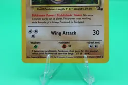 Aerodactyl Fossil Holo 1/62 Pokemon MP - Image 4