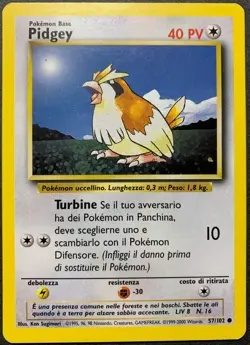 Pokemon Base Set WOTC common Pidgey 57/102 - Near Mint/Mint - Image 1