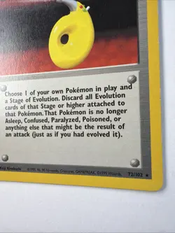 Devolution Spray 72/102 NM Trainer Rare Pokemon Base Set Vintage - Image 4