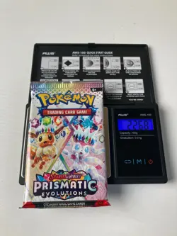 22.68g Prismatic Evolutions Pokemon Booster Pack New Sealed - Image 1