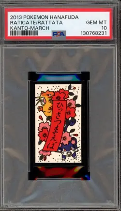 Pokemon Hanafuda Raticate/Rattata Kanto March PSA 10 Gem Mint - Image 1