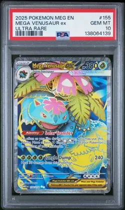 Mega Venusaur EX *PSA 10* Ultra Rare *Mega Evolution* #155 * Pokemon - Image 1