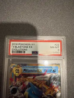 2014 Mega Pokemon XY M Blastoise EX #30/146 Holo PSA 8 - Image 3