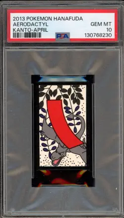 Pokemon Hanafuda Aerodactyl Kanto April PSA 10 Gem Mint - Image 1