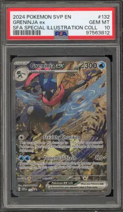 Pokemon Greninja ex SFA Special Illustration Coll. Promo SVP EN 132 PSA 10 - Image 1