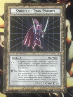 Knight Of Twin Swords - Dungeon Dice Monsters (yugioh) Card NM - Image 1
