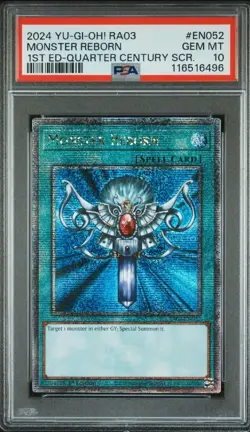 PSA 10 Monster Reborn | 1st Edition RA03 | QCSR | YU-GI-OH! - Image 1
