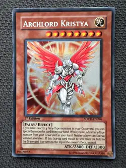 Yugioh Archlord Kristya 1st Edition Secret Rare SOVR-EN096 NM - Image 1