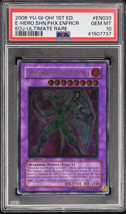 Elemental Hero Shining Phoenix Enforcer EOJ-EN033 Ultimate 1st Ed Yugioh PSA 10 - Image 1