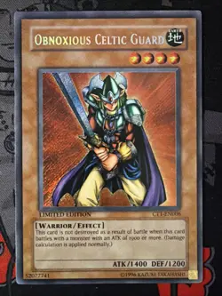Obnoxious Celtic Guard CT1-EN006 Limited Edition Secret Rare VLP - Image 2