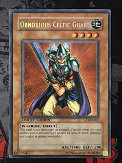 Obnoxious Celtic Guard CT1-EN006 Limited Edition Secret Rare VLP - Image 3