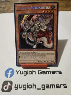 Yu-Gi-Oh Vanquish Soul Pantera RA04 1st Edition Secret Rare Light Played - Image 1