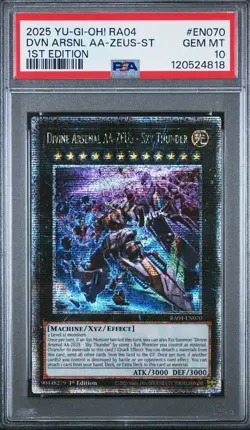 PSA 10 Divin Arsenal AA-ZEUS - Sky Thunder | 1st Edition RA04 | QCSR | YU-GI-OH! - Image 1