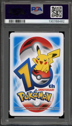 Pokemon 10th Ann. Playing Cards Aipom/Sudowoodo Blue 6 of Hearts PSA 6 - Image 2