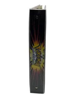 Vtg Pokemon Card Binder Thunder Wave Electric Pikachu Nintendo 1998 w/ 81 Cards - Image 3