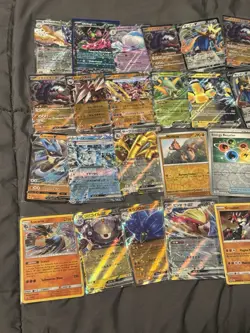 Pokemon Card 37 Lot! Ex V VMax Full Art Holo Rare! Mixed Languages Pokemon - Image 2