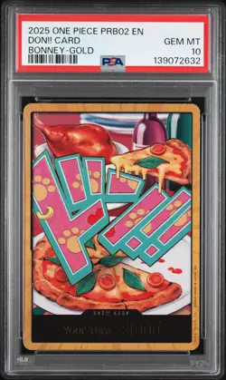 2025 ONE PIECE PRB02-PREMIUM BOOSTER JEWELRY BONNEY-GOLD DON!! CARD PSA 10 - Image 1