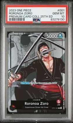 *SEQUENTIAL SET LOT* 2023 ONE PIECE PREMIUM CARD COLLECTION 25TH ED PSA GRADED - Image 2