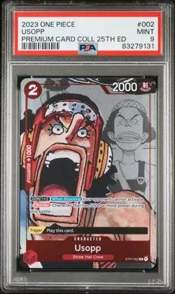 *SEQUENTIAL SET LOT* 2023 ONE PIECE PREMIUM CARD COLLECTION 25TH ED PSA GRADED - Image 3