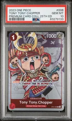 *SEQUENTIAL SET LOT* 2023 ONE PIECE PREMIUM CARD COLLECTION 25TH ED PSA GRADED - Image 5