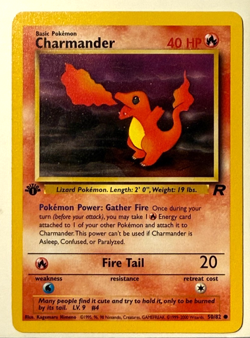 Pokemon Card TCG Charmander Team Rocket 50/82 Regular 1st Edition - Image 1