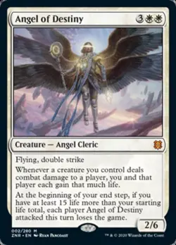 MTG English Angel of Destiny NM Normal Zendikar Rising - Image 1