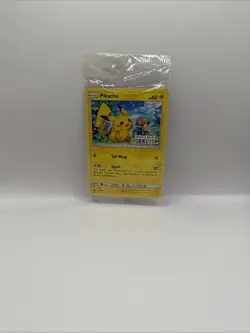 Pikachu Build a Bear Pokemon Promo Card SM86 Trading Card SEALED - Image 1