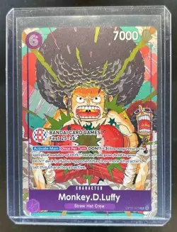 2025 One Piece Bandai Card Games Fest Promo Monkey D Luffy #OP07-073 - Image 1