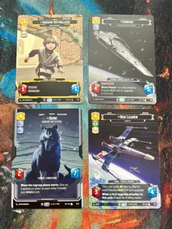 Star Wars Unlimited, Card Lot ($10 value), Prestige Art, incl. Red Leader - Image 1