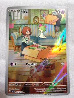 Pokemon TCG Ralts S & V Holo Illustration Rare Card 211/198 Base Set NM-Mint - Image 1