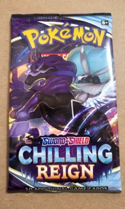 Pokemon TCG Sword & Shield Chilling Reign 10-Card Booster Pack - NEW Sealed - Image 1