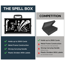 CARDKINGPRO TSB | BBB | 2500 Sports Pokemon TCG Game Card Storage Case Black - Image 3