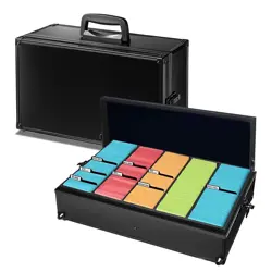CARDKINGPRO No Logo | BBB | 2500 Sports Pokemon TCG Game Card Storage Case Black - Image 1