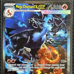 Mega Charizard X ex 125/094 SIR ME02: Phantasmal Flames Pokemon Card TCG CCG - Image 4