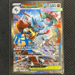 Mega Lucario ex 179/132 SIR ME01: Mega Evolution English Pokemon Card TCG CCG - Image 1